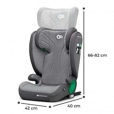Autosedišta: Kinderkraft autosedište JUNIOR FIX i-Size 100–150 cm – Rocket Grey — 2