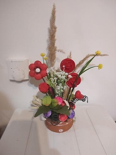 viskoza sa elastinom: Ručne dekorativne aranžmane u saksiji - Unikatne kompozicije od — 9