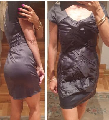 brankodex prodavnica odeće београд – слике: Divna haljina, sive boje, prati liniju tela, elegantna, za sve — 1