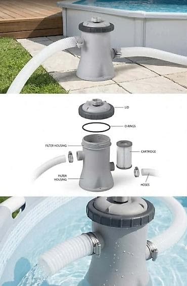 usb aparat za komarce: Održavajte svoj bazen čistim uz pomoć filterske pumpe (1250 l/h) — 3