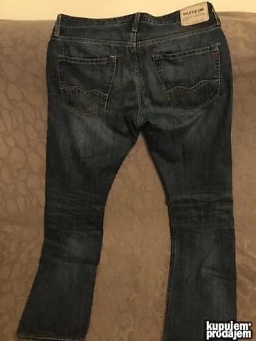 muske br 32: Original Replay farmerice 34 100% cotton Polustruk 47cm duzina — 4