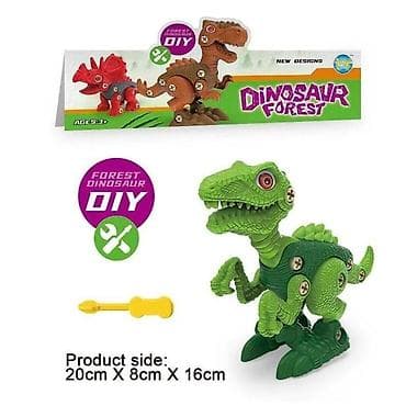 Dečije radionice i alati: Dinosaurus – uradi sam – set sa šrafcigerom Opis: - Igračka — 1