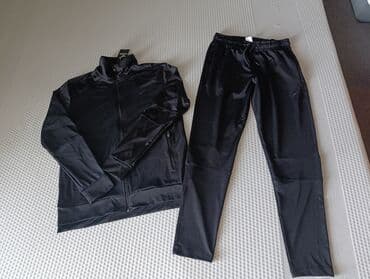 pantalone sa dzepovima sa strane: Komplet, L (EU 52), Mizuno, bоја - Crna, Poliester — 1