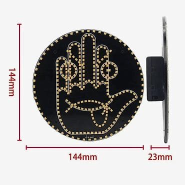 Car Electronics: Auto led gest pozdrav sa daljinskim Materijal:  ABS Veličina: 14,4 * — 6