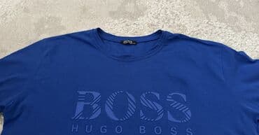 c a basic majice: Boss, XL (EU 42), Pamuk, bоја - Tamnoplava — 2