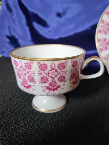 porcelanske solje za caj: Set Lichte porcelan Istocna Nemacka 70te god. Nemacki set radjen — 9