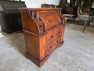 Furniture: Elegantan drveni sekreter sto sa preklopnom radnom površinom, idealan — 6