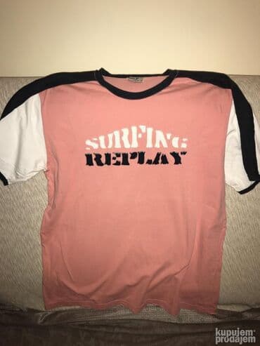 Original Replay majica XL 100% cotton Ramena 52cm duzina 75cm