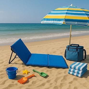 Ležaljka sklopiva za plažu 150x52 cm, plava – LP-720000P-310 - Tip na lalafo.rs Ležaljka sklopiva za plažu 150x52 cm, plava – LP-720000P-310 - Tip