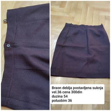 Donji delovi trenerke: S (EU 36), bоја - Braon — 2