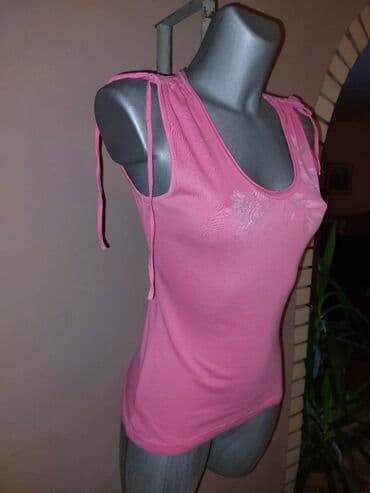 tank top h m: M, Print, color - Pink — 3