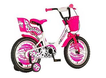 puma patike za fudbal: Bicikl kids Visitor Dalmatian 16" 8" V-brake + kontra, belo/roze — 3