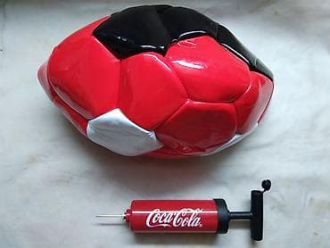 Lopta za fudbal Coca Cola br.5tezina 422 gr. sa mini pumpom, nova