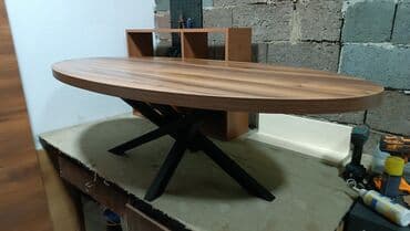ugaona kuhinja mala: Klub sto 150x70x45 sa duplom plocom od iverice (debljine 36mm), abs — 5