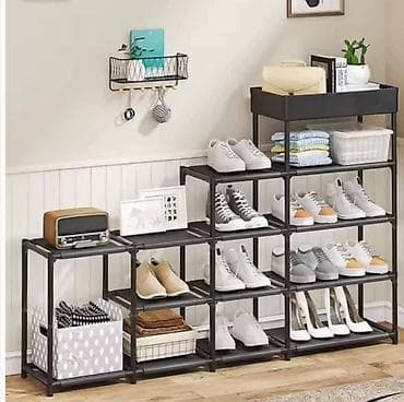 namestaj: Montažna otvorena polica sa stepenastim dizajnom, koja se često — 4