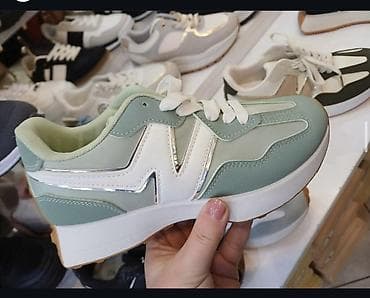 patike veliki brojevi: Moderne ženske patike – mint zelena i bela kombinacija - Dizajn — 1