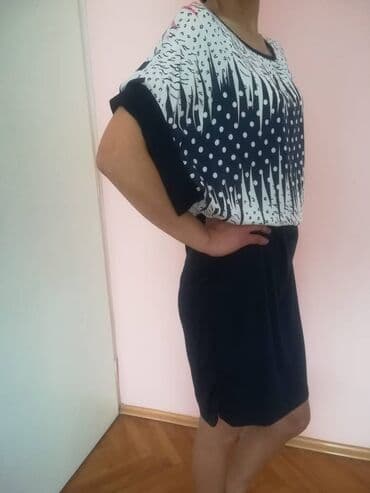 Women's Clothing: NOVA, jednom obučena pamučna teget haljina za svaku priliku. U gornjem — 2