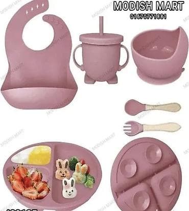 tabla za alat uradi sam: Komplet za ishranu bebe od silikona – više delova i boja Sadržaj — 4