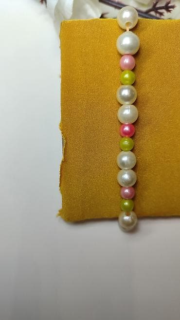 Prstenje: Narukvica sa perlama – ručno nizan mix - Dizajn: niz okruglih perli — 3