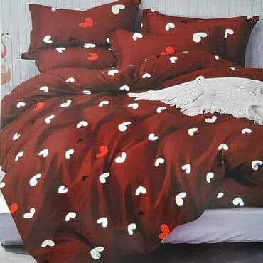 ikea posteljina na srca: ❤Posteljina iz 7 delova ❤Čaršaf-220*240 ❤Jorganska navlaka-2x140*200 — 8