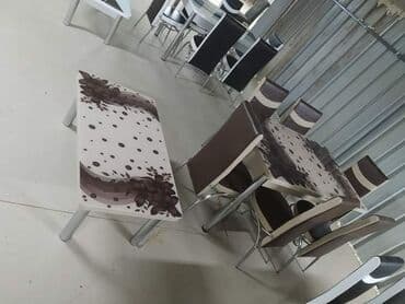 idea sto i stolice: Sto - 80cm Metal noge Ploca univer Staklo 4mm stolica - metal - eko — 8