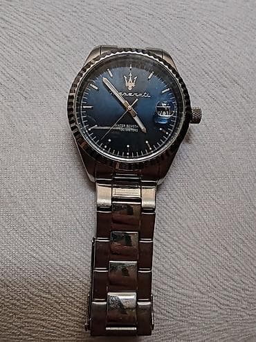 vrste satova: Maserati muški ručni sat – čelik, plavi brojčanik - Kućište i — 2