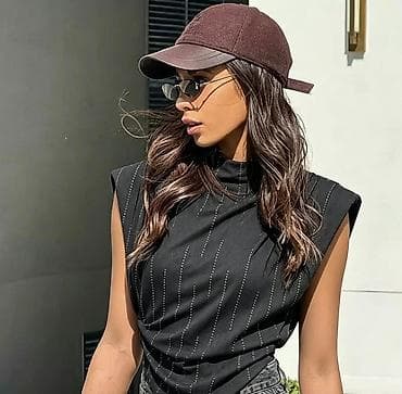 ramax beograd: Ženska bezrukavna majica sa visokim okovratnikom i asimetričnim — 10