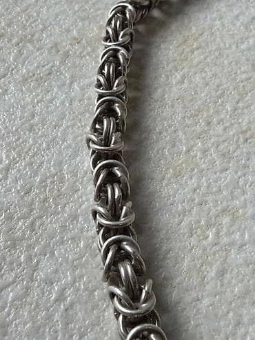 swatch satovi cene: Masivan srebrni lanac sa krstom 925 (61.7g, 57.5cm) Prodajem masivan — 3