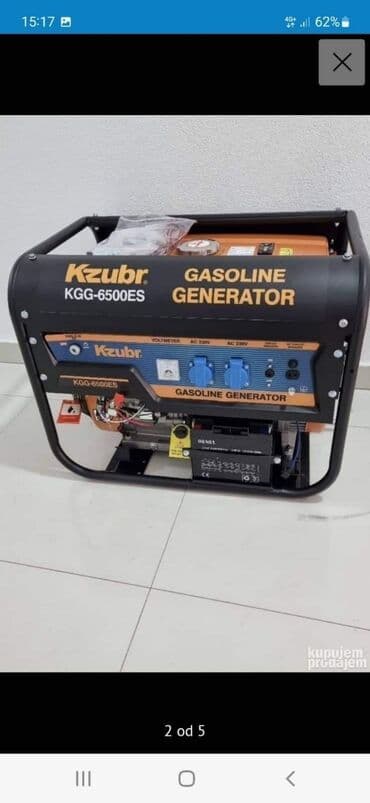 agregati: 6.5kw 820 evra benzin. AR — 4