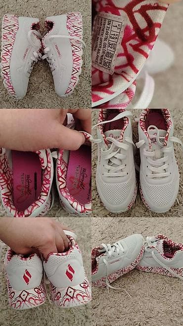 Skechers ženske patike – model s potpisom (Felix/Heart grafika) -