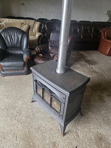 plafonska sušilica za veš: Kamin peć na čvrsto gorivo – slobodnostojeća - Materijal: liveno — 3