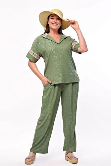 ženski kompleti za punije: ***Hit kompleti za punije dame cena 3600 Pamuk viskoza elastin Siri — 13