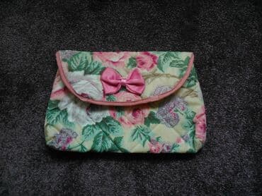srebrna torbica sa cirkonima: Material: Canvas, color - Multicolored — 1