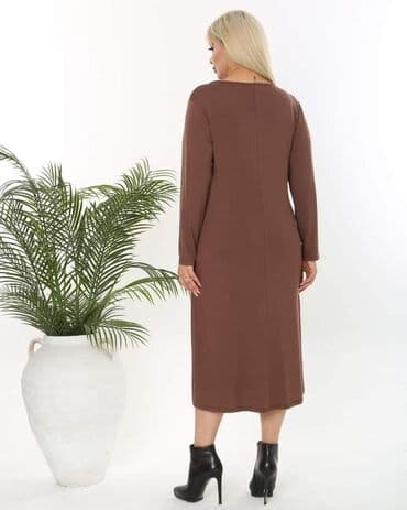 model haljine za punije osobe: Jednobojne haljine za punije dame Cena 2900 din Veličina XL, 2XL — 15