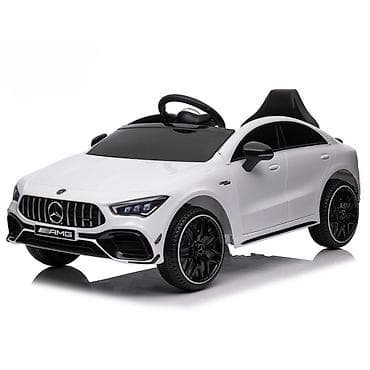 luksuzni donji ves: Mercedes-Benz AMG CLA 45 – dečiji automobil na akumulator, beli (šifra — 1