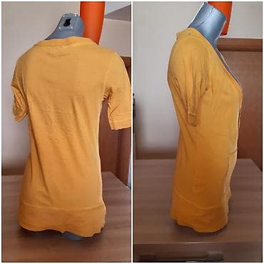 pull and bear pantalone zenske: Urban Republic majica/tunika, veličina L. - Boja: senf/žuta - — 3