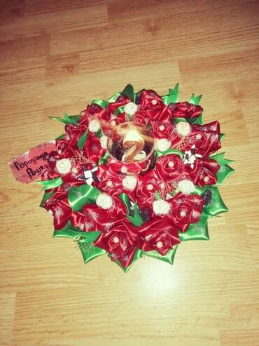 sinsay polica na tockice: Candlestick, color - Red, New — 8