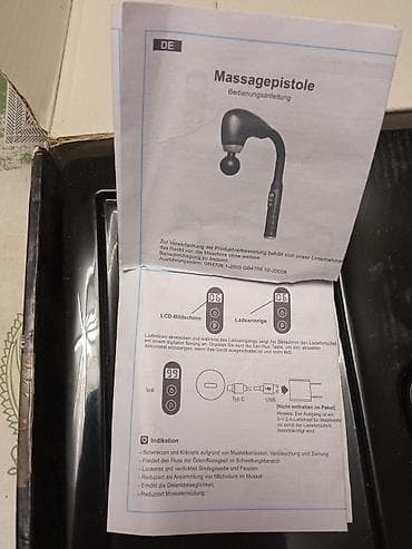 difuzer za lokne cena: Masažna pištolj (perkusiona masažer) sa LCD ekranom i dodatnim glavama — 3
