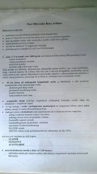 resenje zadataka iz matematike za 2 razred osnovne skole: Press information za A klasu od 16.06.1997. na engleskom 50 str. + 2 — 1
