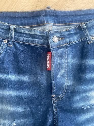 karirane pantalone za muskarce: Muške teksas bermude DSQUARED2 “ICON” - Model: klasične bermude od — 2