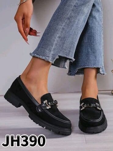 crne mokasine zenske: Loafers, 41 — 2