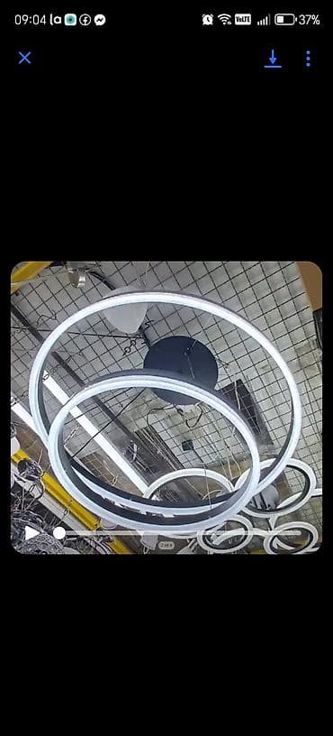 rasveta arandjelovac: LED viseća plafonska lampa – prstenasti dizajn, 3 kružna svetleća — 4