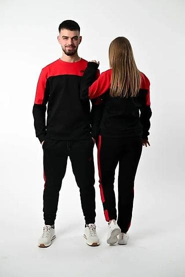 nike crvene: Uniseks trenerka komplet – bluza i donji deo - Dizajn: dvofazni blok — 6