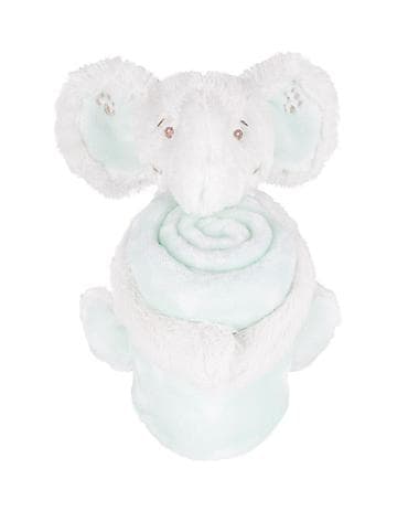 termofor za odrasle sa navlakom: KikkaBoo Baby ćebence sa plišanom igračkom 70x100 – Elephant Time — 1