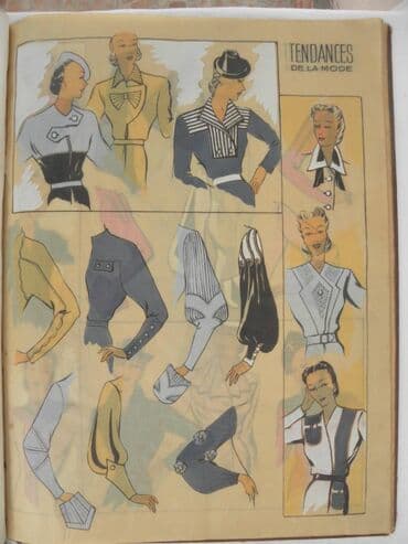 najlepse bajke za decu: Knjiga:Tendances de la mode, 1939. god. Knjiga o modi,sa slikama — 3