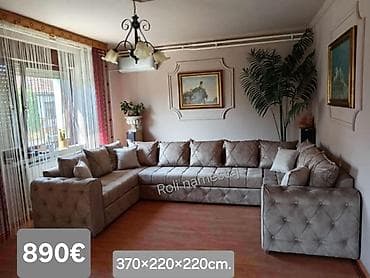 ceragem krevet cena: Ugaona garnitura U-oblika – dimenzije 370 × 220 × 220 cm - Prostrana — 9