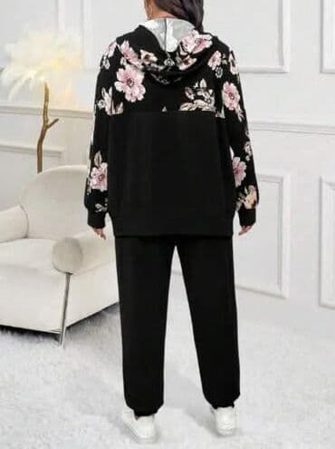 gde kupiti dzemper od kasmira: 💫Damski komplet trenerke – crni duks na rajsferšlus i donji deo ✅Cena — 1