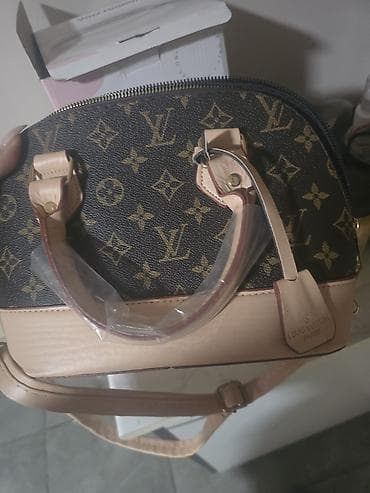 Dameća torba sa monogram printom LV stila - Materijal: kombinacija