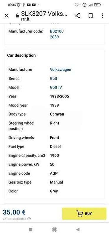 5x112 17: ZAMAJAC ZA VOLKSWAGEN GOLF 4 OD 1998. DO 2005. GOD — 2
