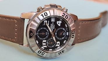 bež boja: Lorus muški hronograf – 100 m - Model: Lorus Chronograph (mehanizam — 8